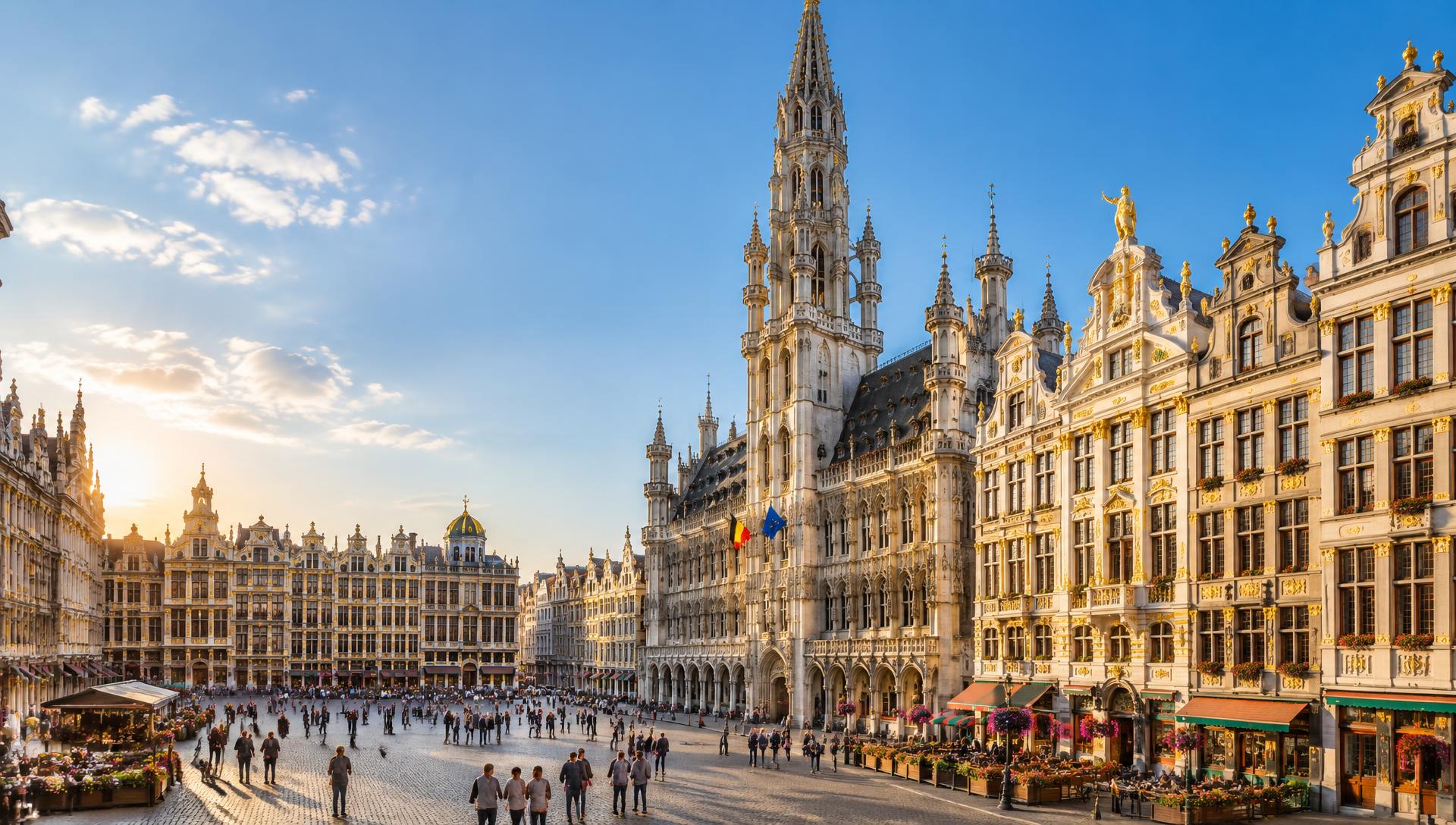 Brussels Grand Place — European city illustration